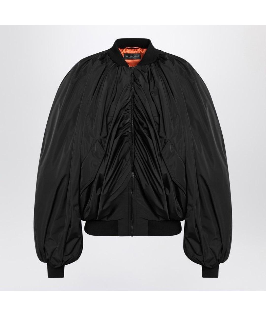 BALENCIAGA Черная полиэстеровая куртка, фото 3