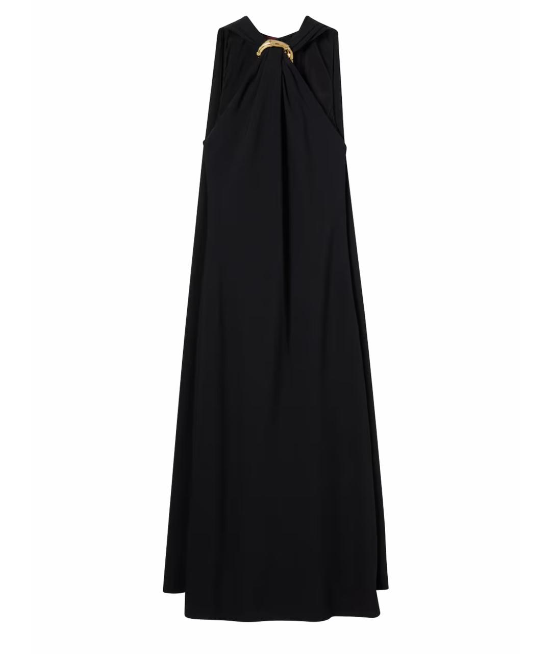 GUCCI Черное шелковое коктейльное платье, фото 1