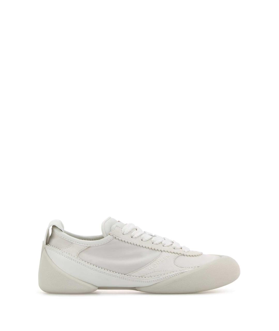 ALEXANDER MCQUEEN Белые кожаные кроссовки, фото 1
