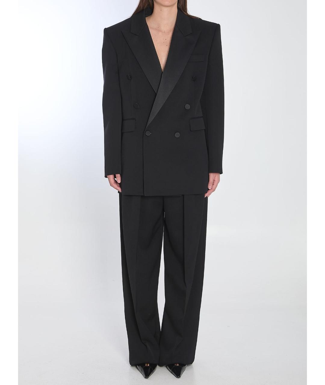 SAINT LAURENT Черная шерстяная куртка, фото 6