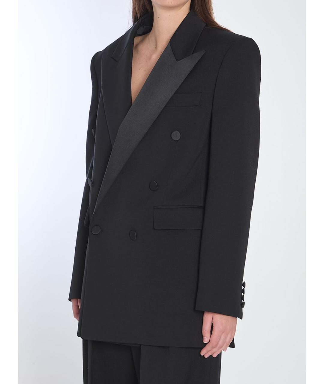 SAINT LAURENT Черная шерстяная куртка, фото 3