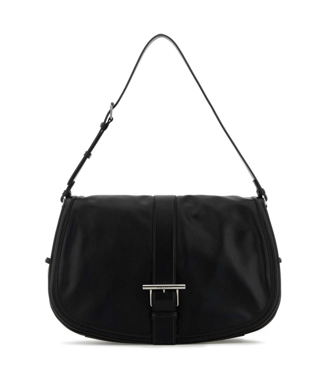 ALEXANDER MCQUEEN Черная кожаная сумка через плечо, фото 1