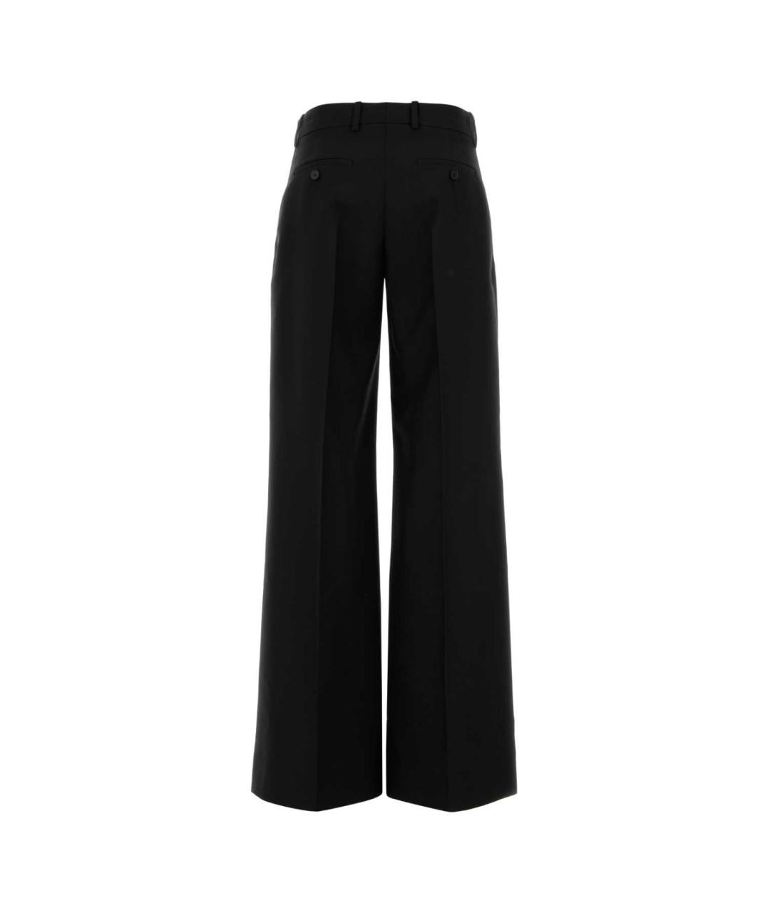ALEXANDER MCQUEEN Черные шерстяные прямые брюки, фото 2
