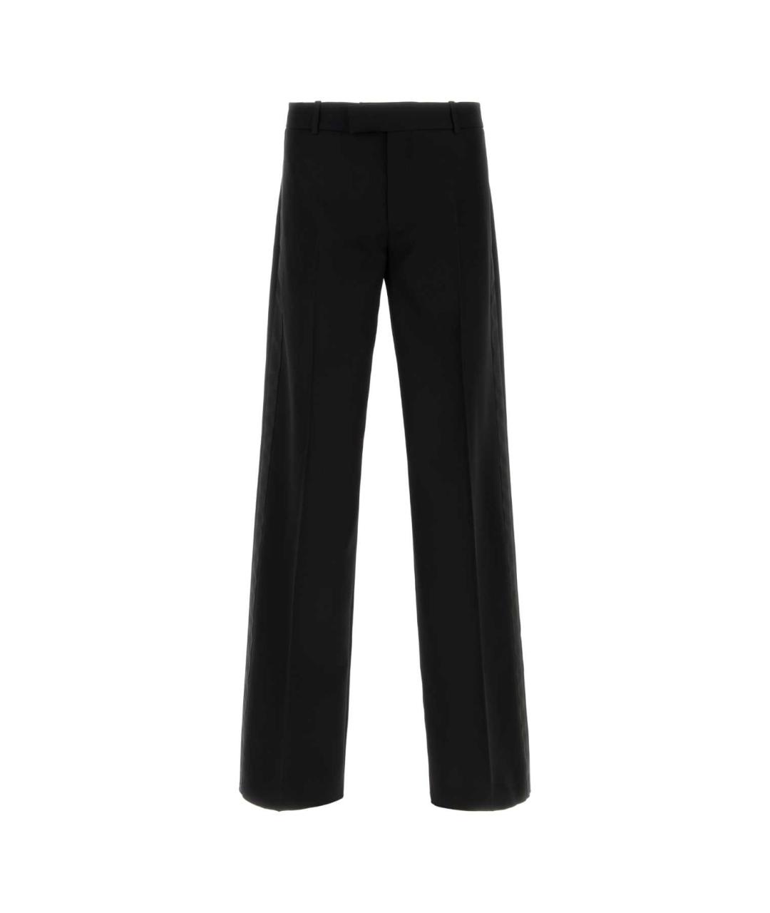 ALEXANDER MCQUEEN Черные шерстяные классические брюки, фото 1