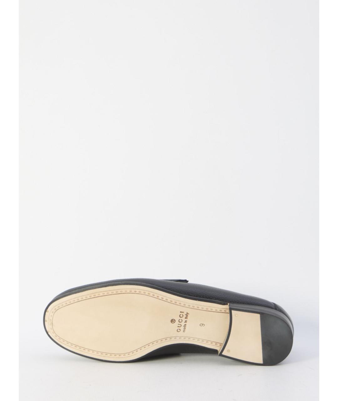 GUCCI Черные кожаные лоферы, фото 4