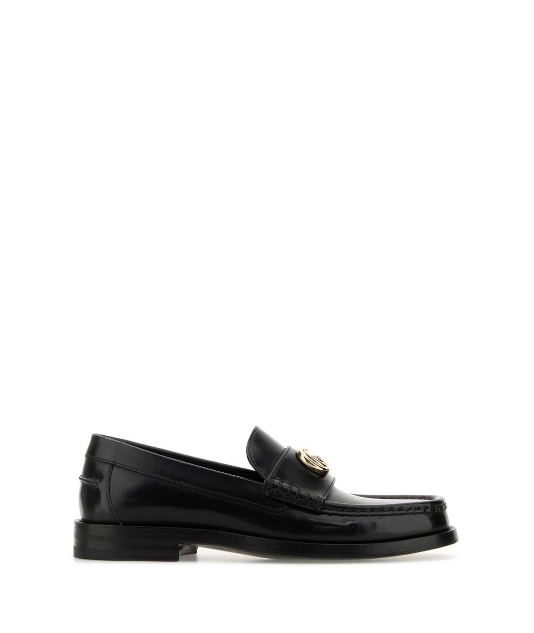 GUCCI Черные кожаные лоферы, фото 1