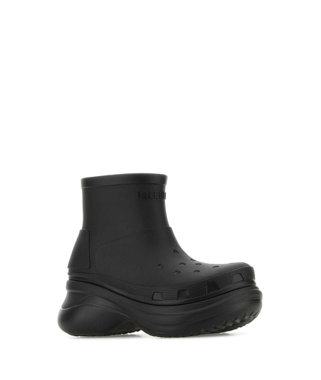 BALENCIAGA Черные резиновые ботинки, фото 2