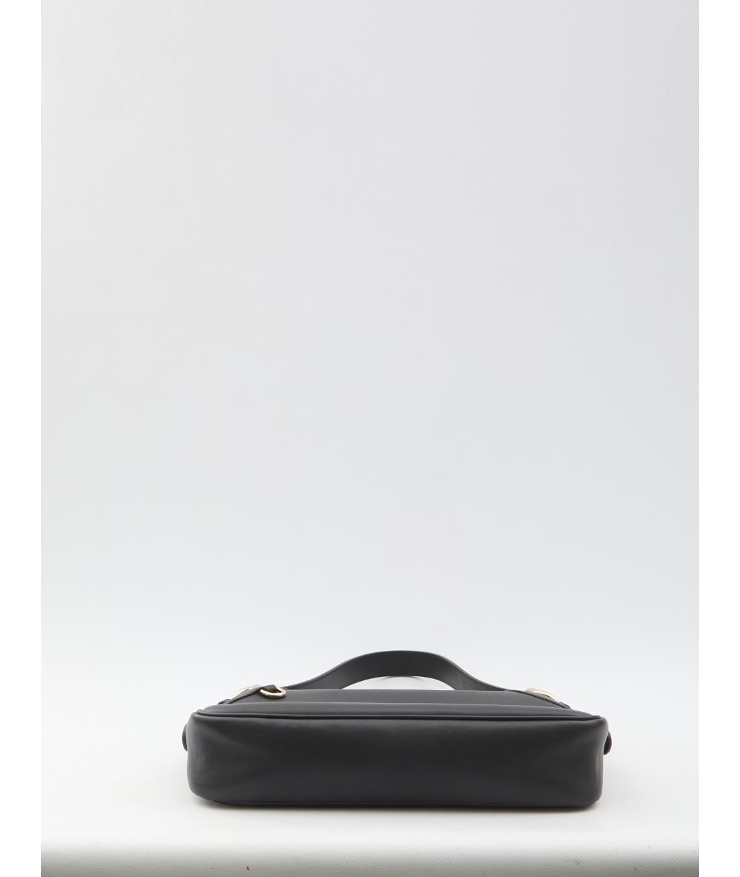 GUCCI Черная кожаная сумка через плечо, фото 3