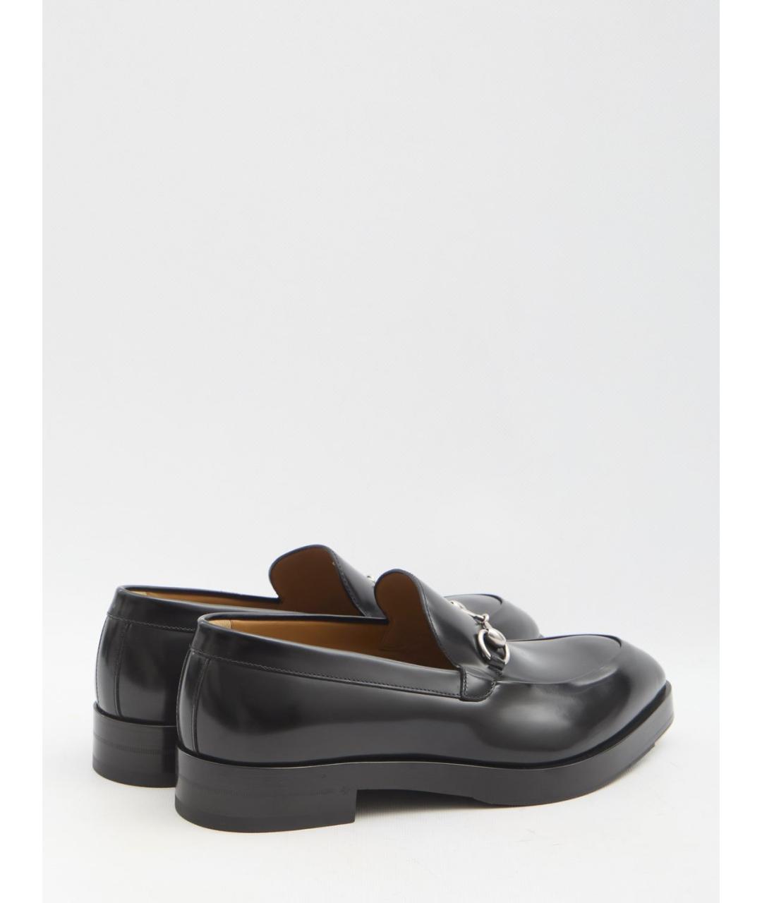 GUCCI Черные кожаные лоферы, фото 3