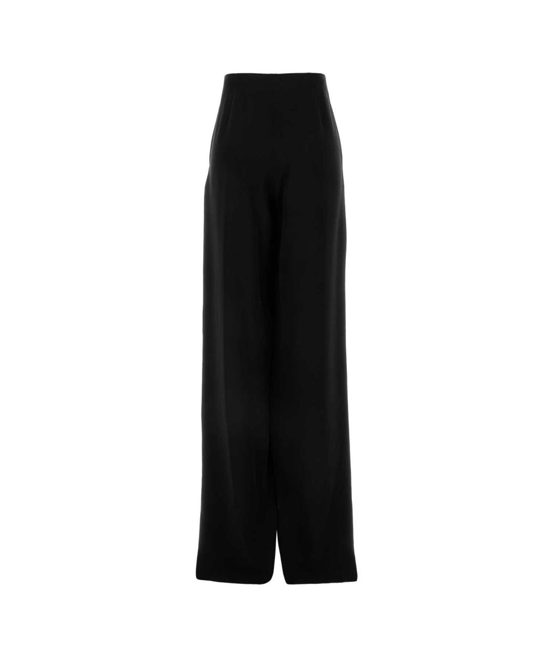 SAINT LAURENT Черные шелковые брюки широкие, фото 2
