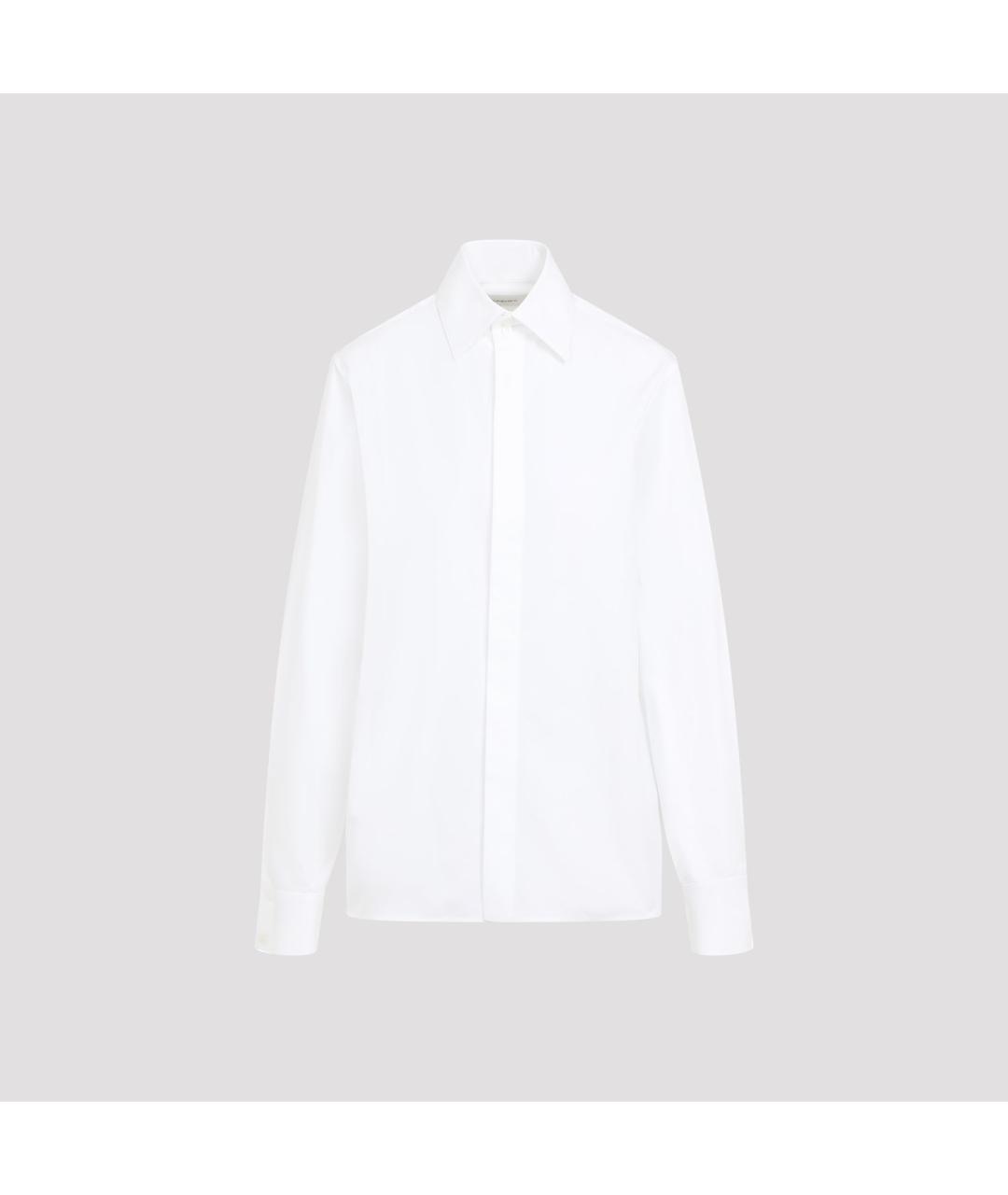 SAINT LAURENT Белая хлопковая рубашка, фото 2