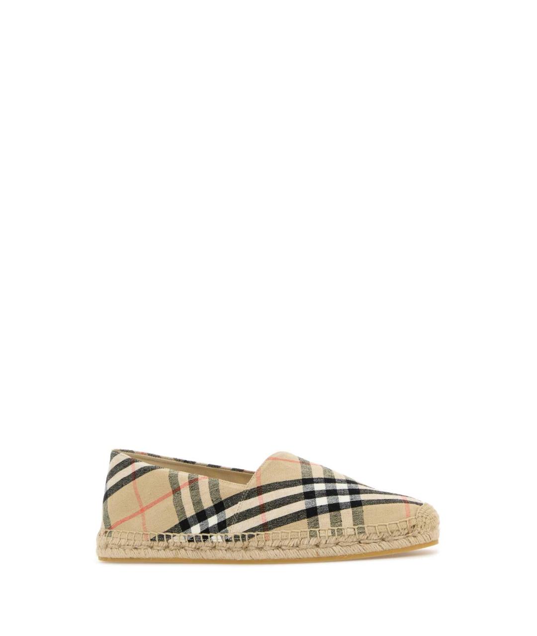 BURBERRY Бежевые текстильные эспадрильи, фото 2