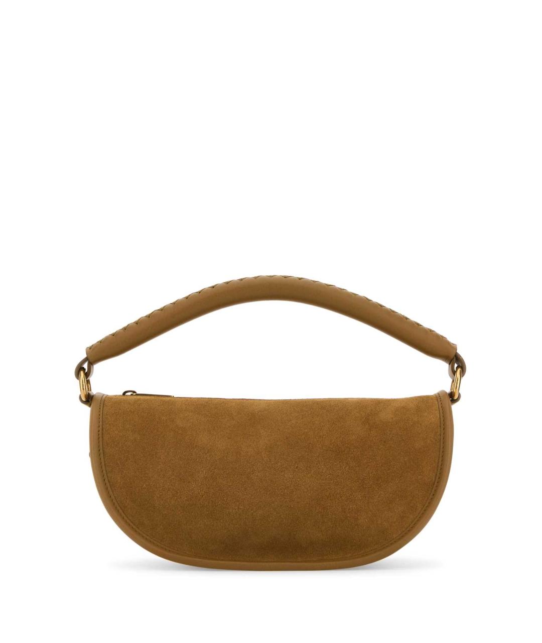 BURBERRY Бежевая кожаная сумка с короткими ручками, фото 1