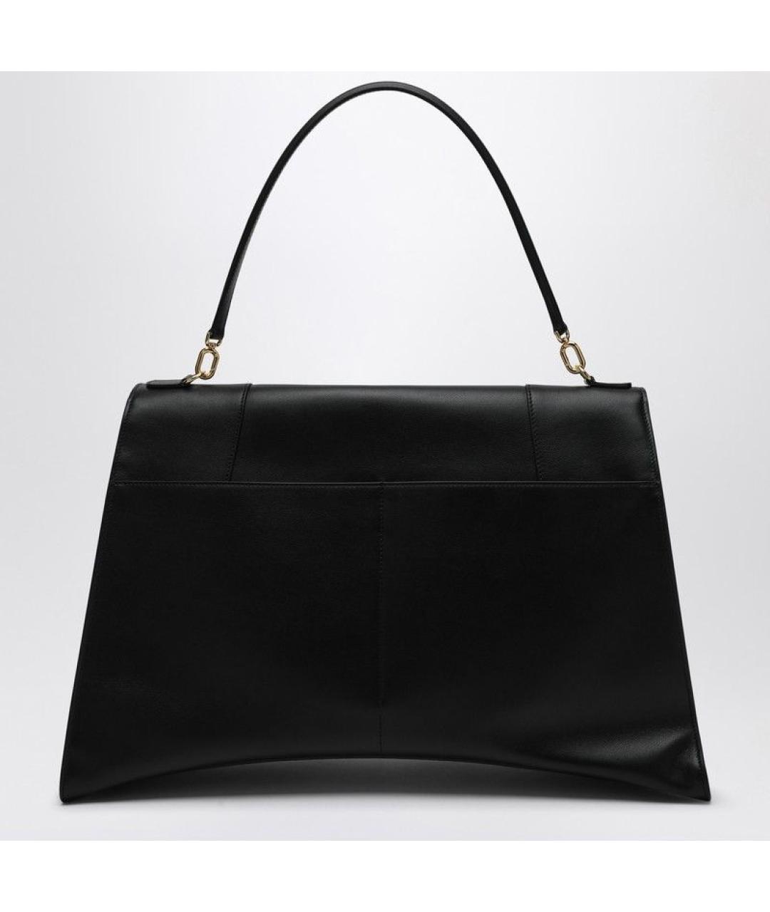 BALENCIAGA Черная кожаная сумка через плечо, фото 2