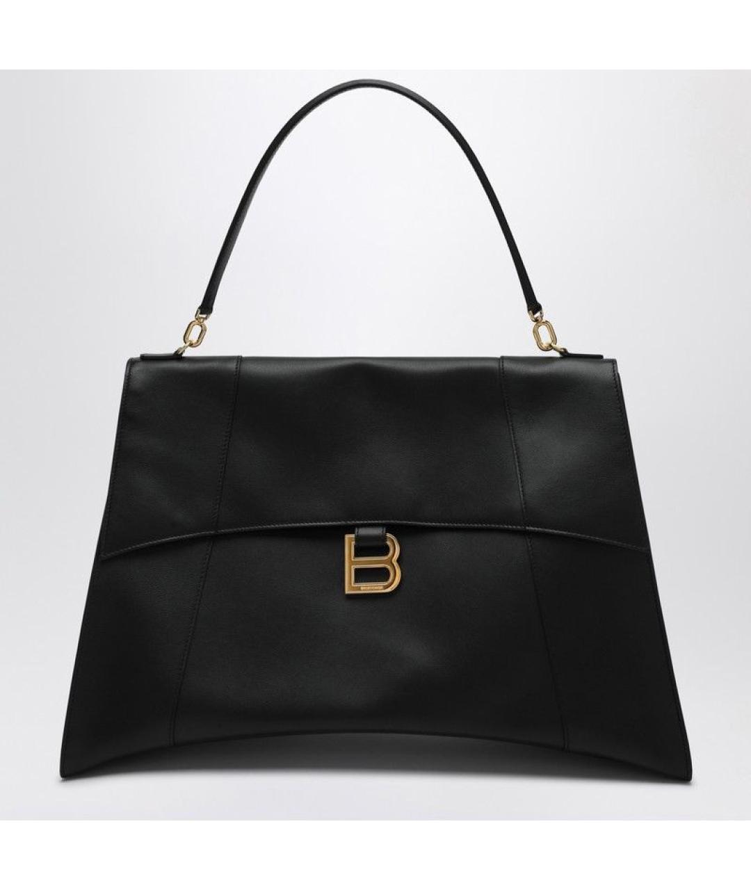 BALENCIAGA Черная кожаная сумка через плечо, фото 3