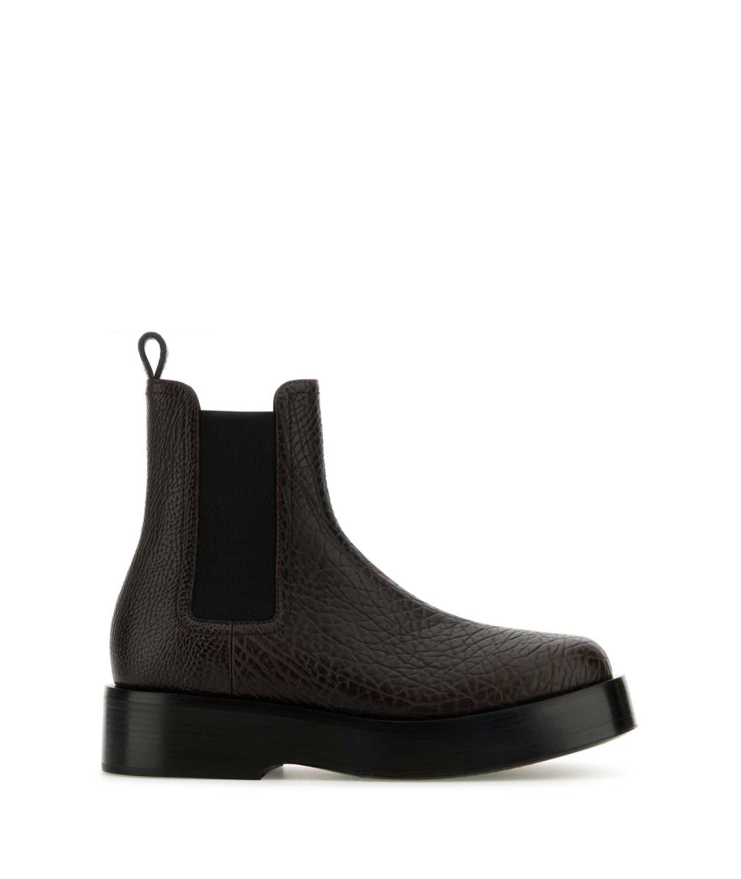 BOTTEGA VENETA Коричневые кожаные ботинки, фото 1