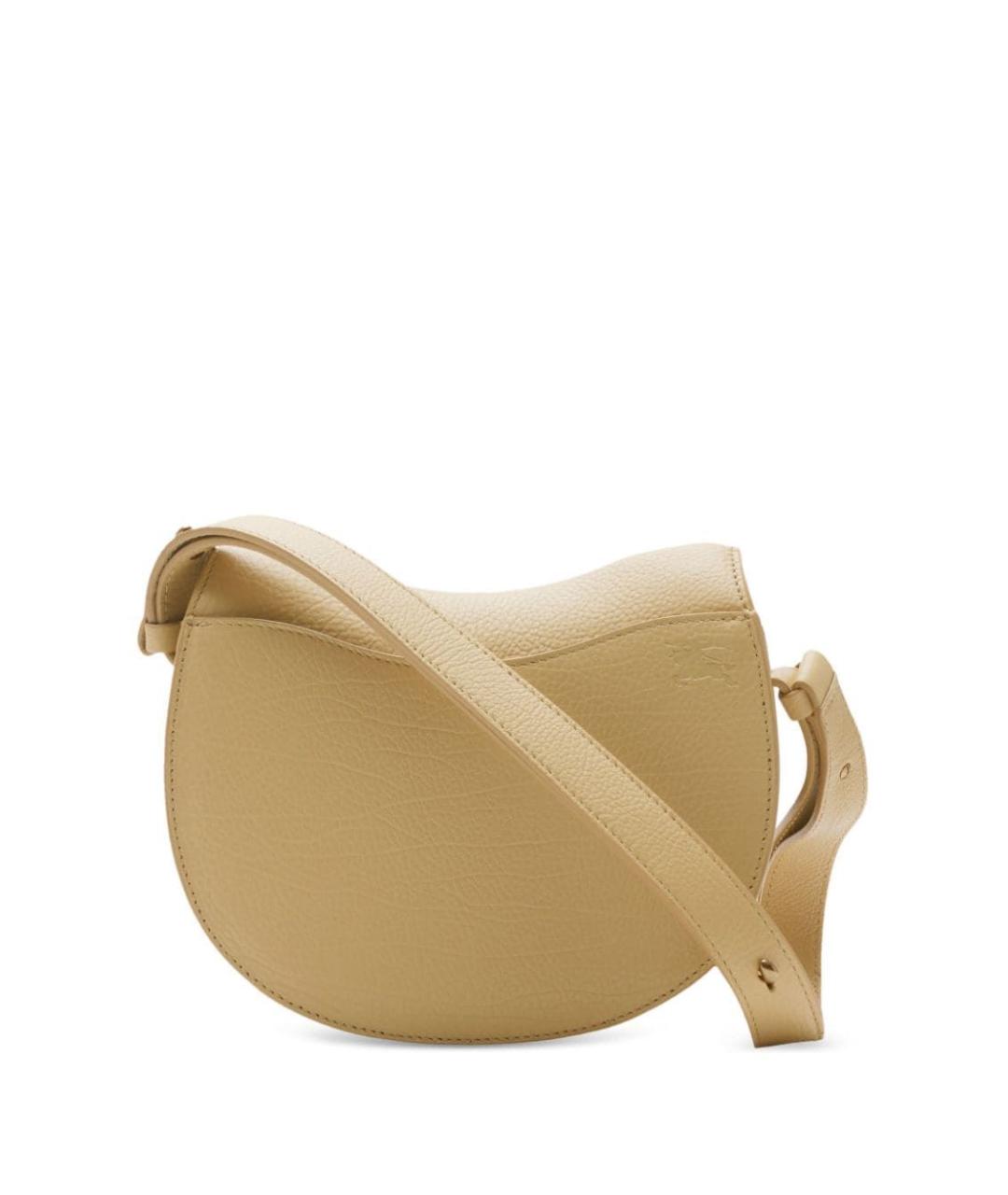 BURBERRY Бежевая кожаная сумка через плечо, фото 2