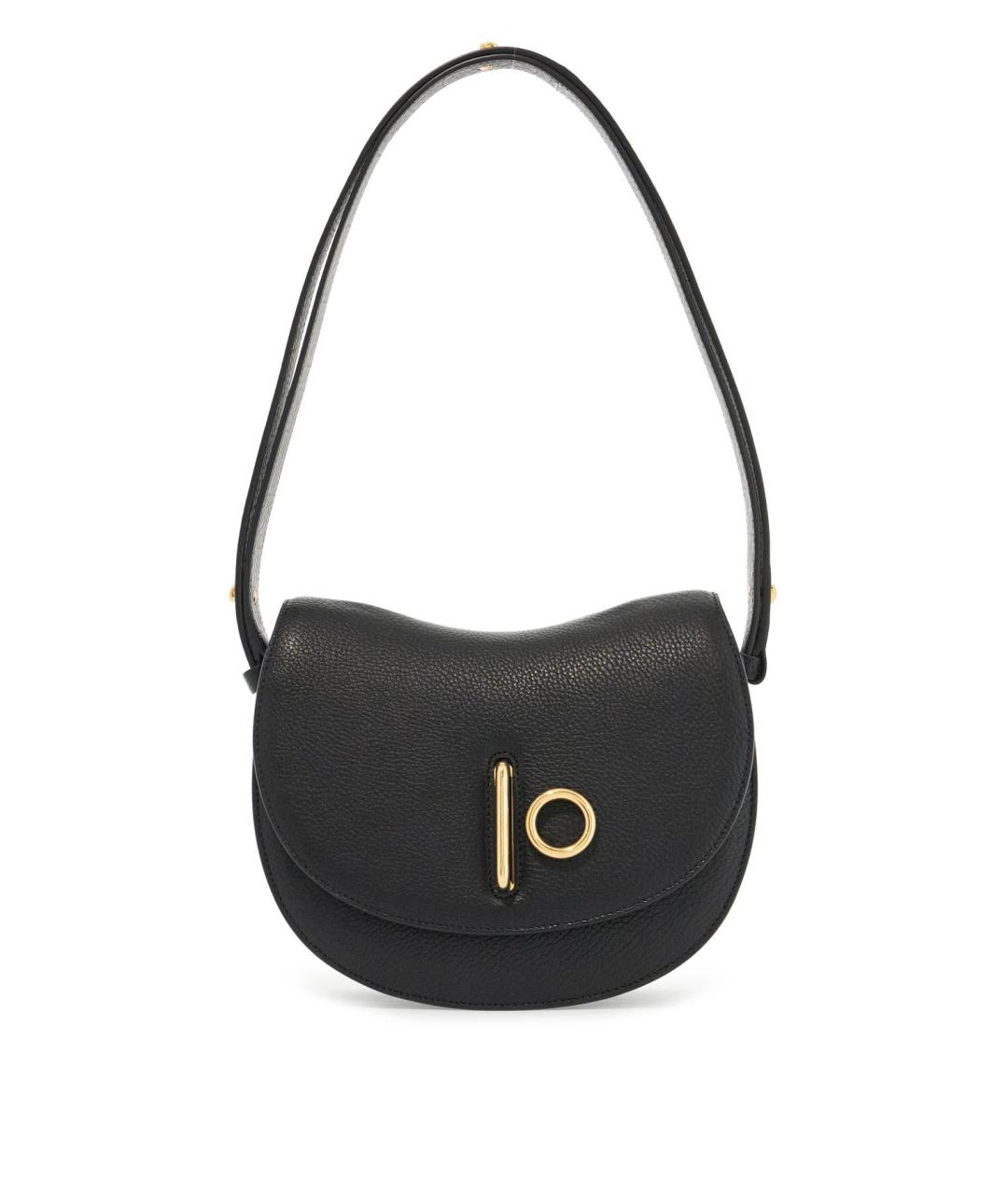 BURBERRY Черная кожаная сумка через плечо, фото 2