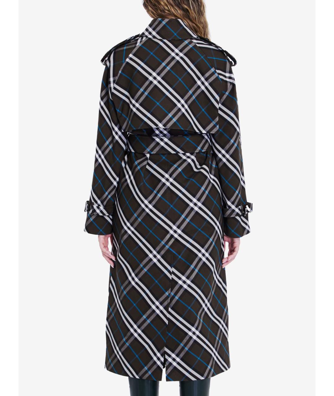 BURBERRY Коричневый полиэстеровый тренч/плащ, фото 4