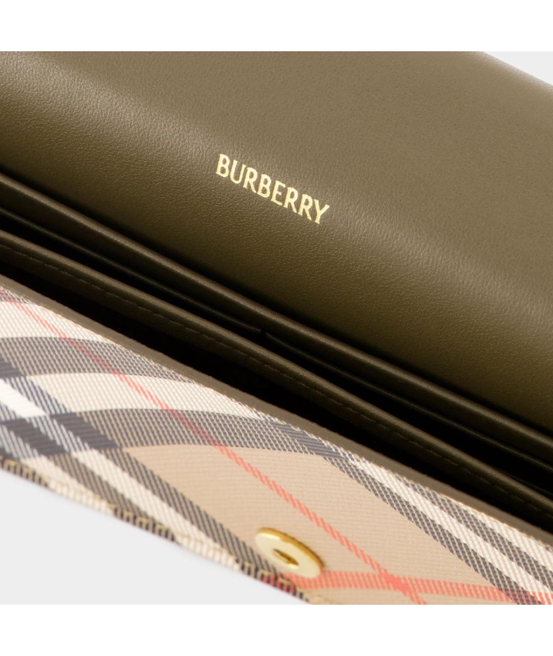 BURBERRY Бежевый кошелек, фото 4