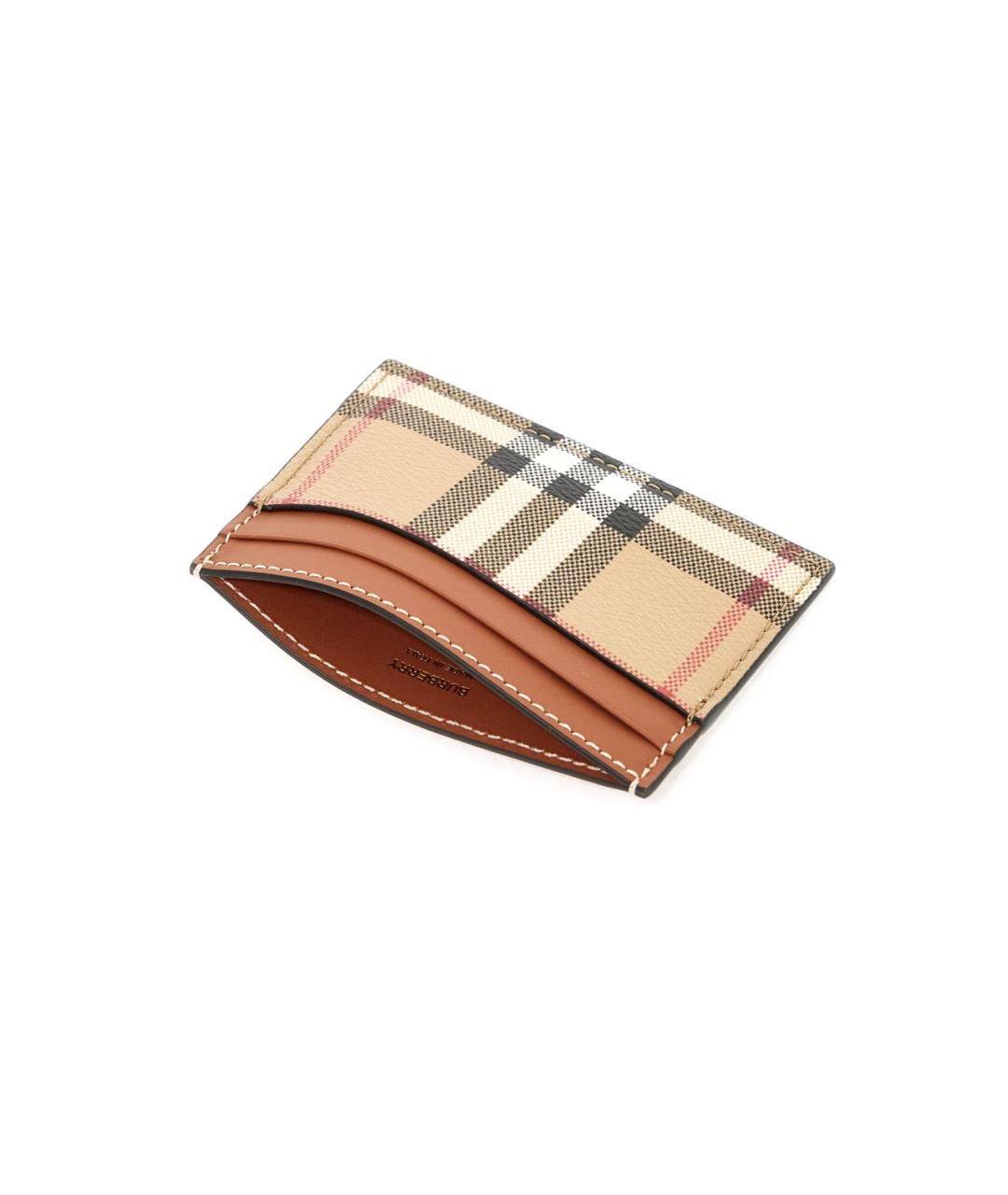 BURBERRY Бежевый полиуретановый кардхолдер, фото 3