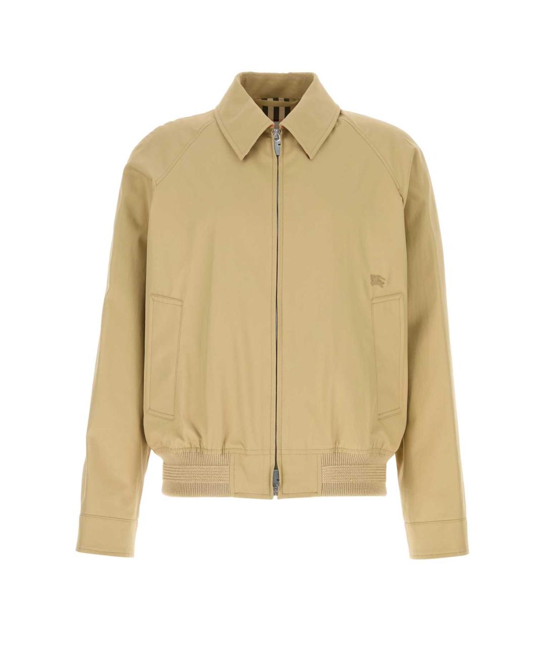 BURBERRY Бежевая хлопковая куртка, фото 1