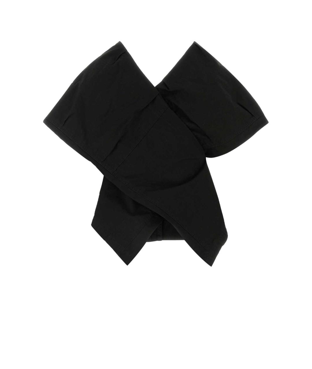 BALENCIAGA Черная хлопковая футболка, фото 2