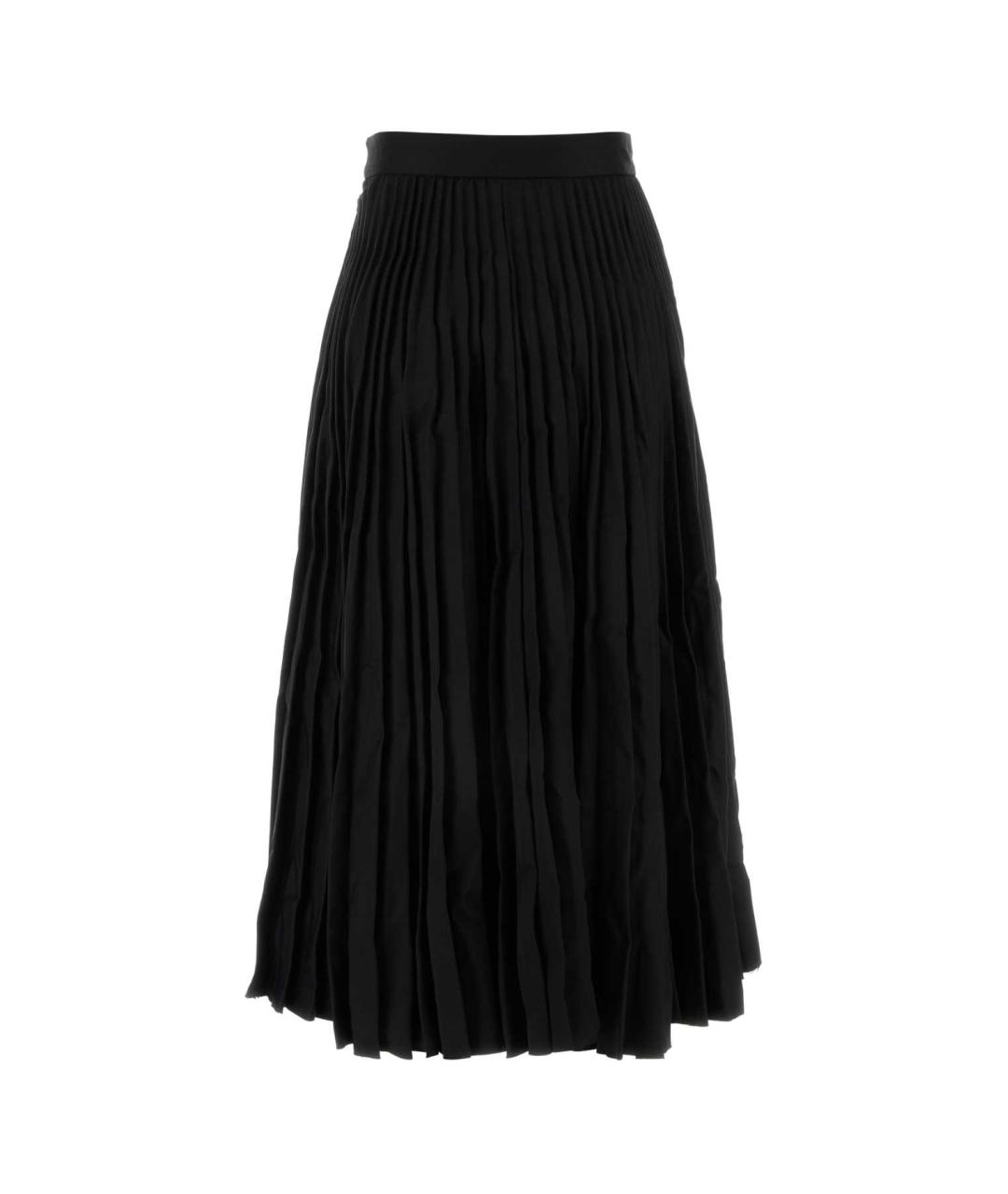 BALENCIAGA Черная шерстяная юбка миди, фото 2