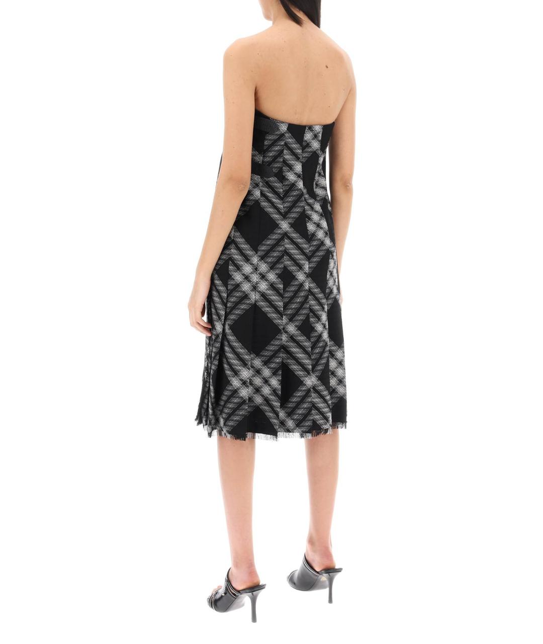 BURBERRY Черное шерстяное повседневное платье, фото 3