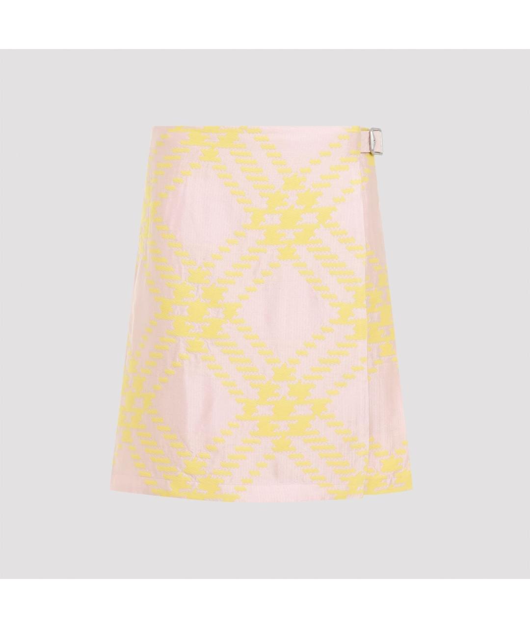 BURBERRY Мульти хлопковая юбка миди, фото 2