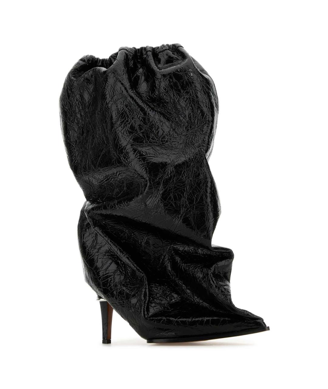 ALEXANDER MCQUEEN Черные кожаные ботинки, фото 2