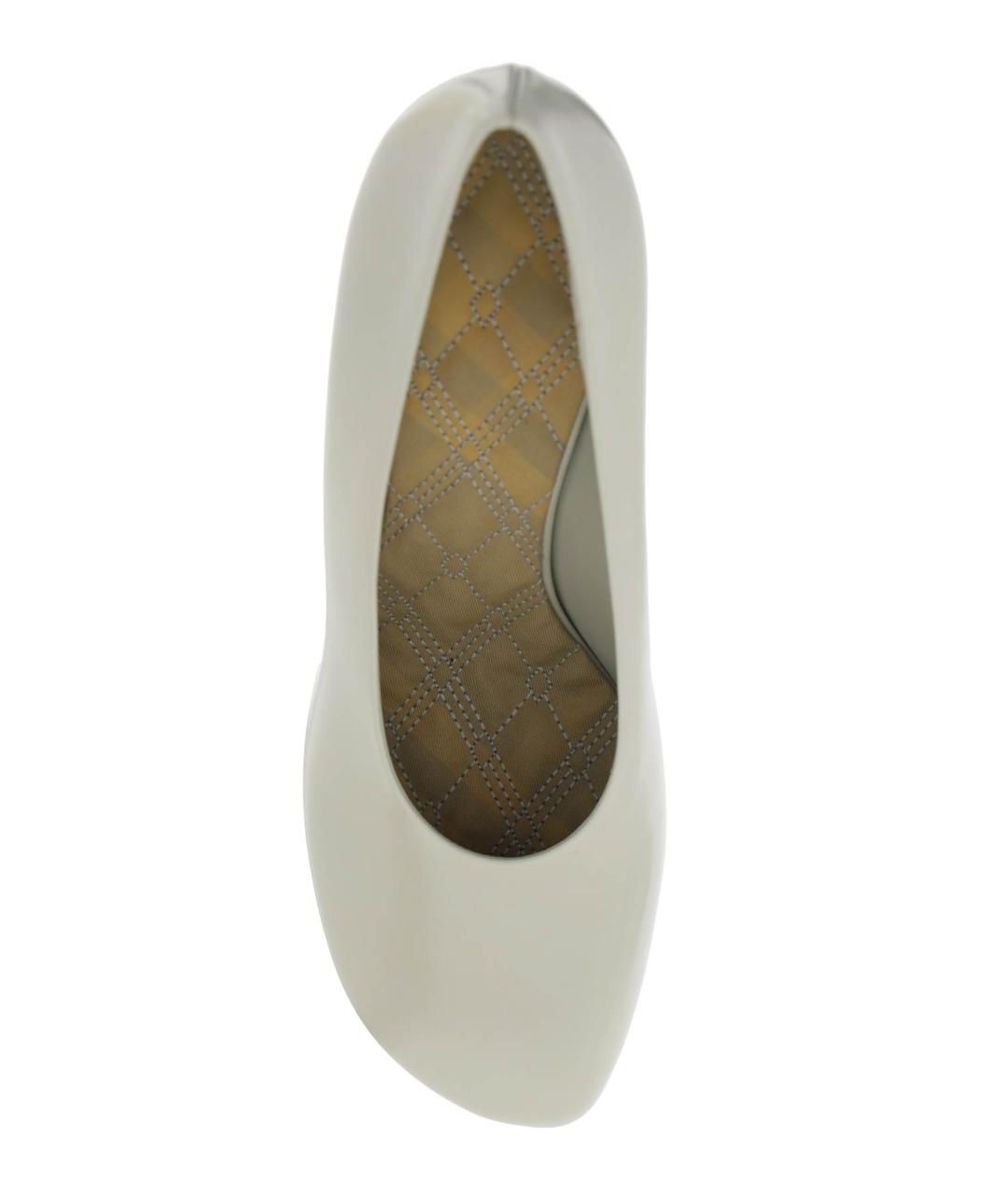 BURBERRY Серые кожаные туфли, фото 2
