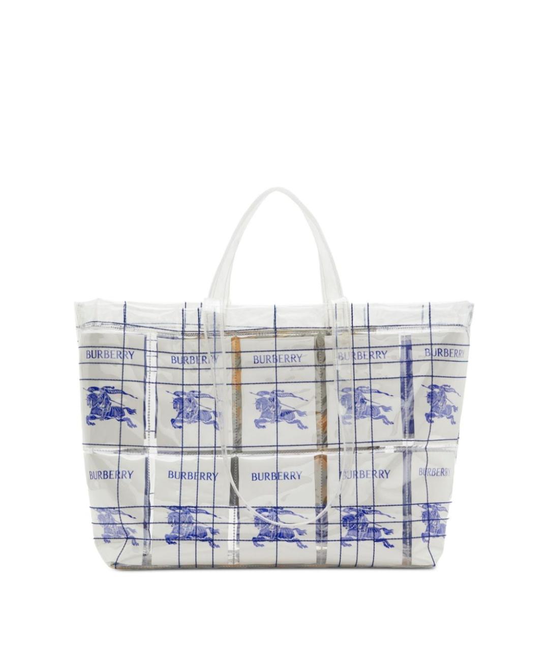 BURBERRY Белая сумка с короткими ручками, фото 4