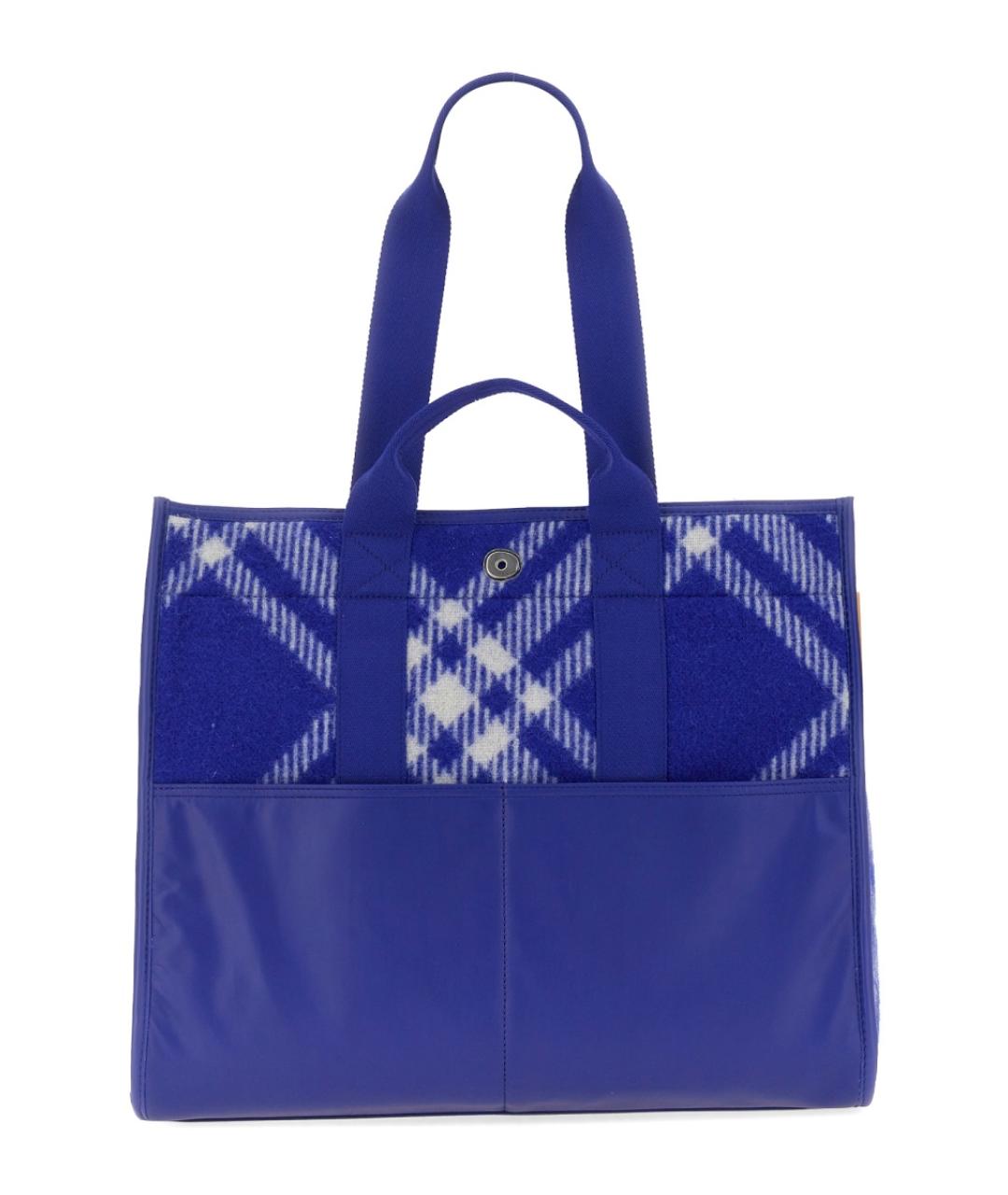 BURBERRY Синяя сумка тоут, фото 3