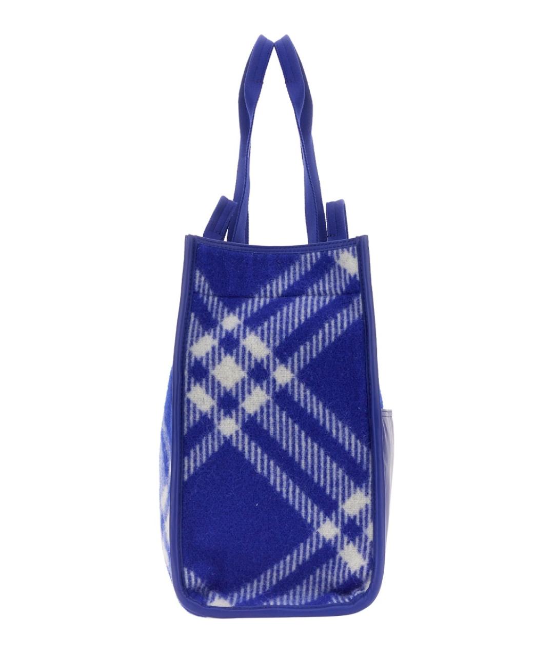 BURBERRY Синяя сумка тоут, фото 5