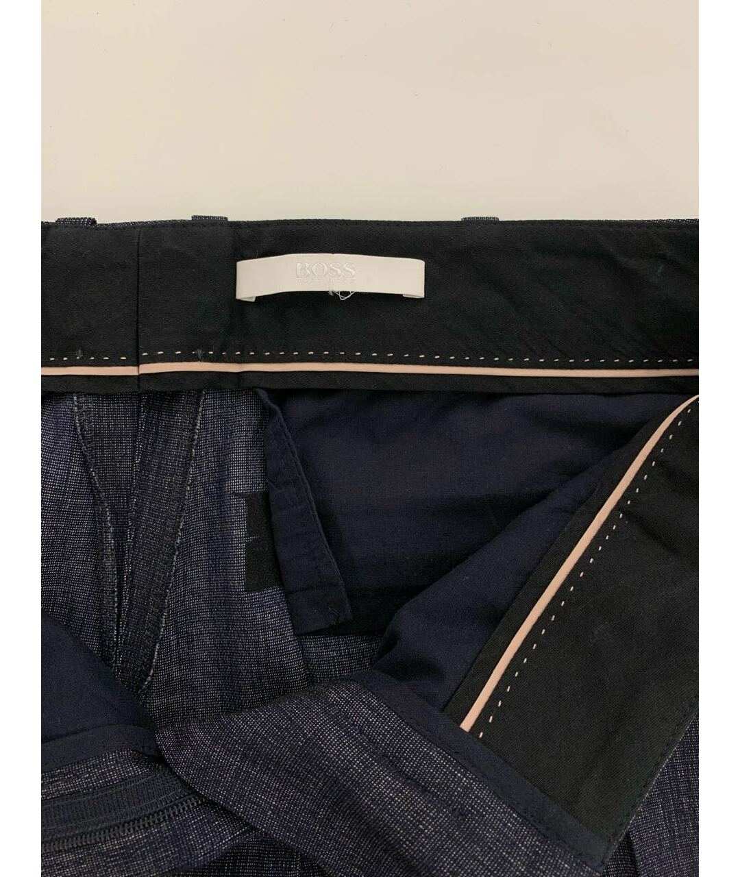 HUGO BOSS Темно-синий шерстяной костюм с брюками, фото 4