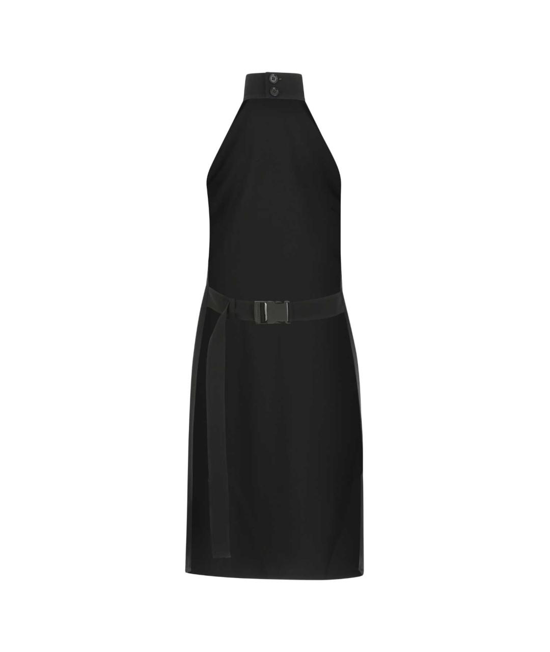 BURBERRY Черное шелковое повседневное платье, фото 2