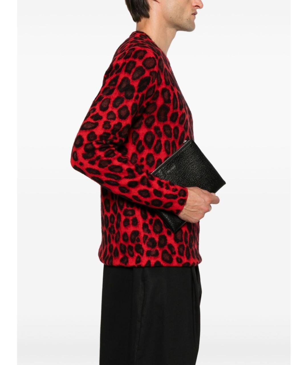 ALEXANDER MCQUEEN Черный кожаный кошелек, фото 2