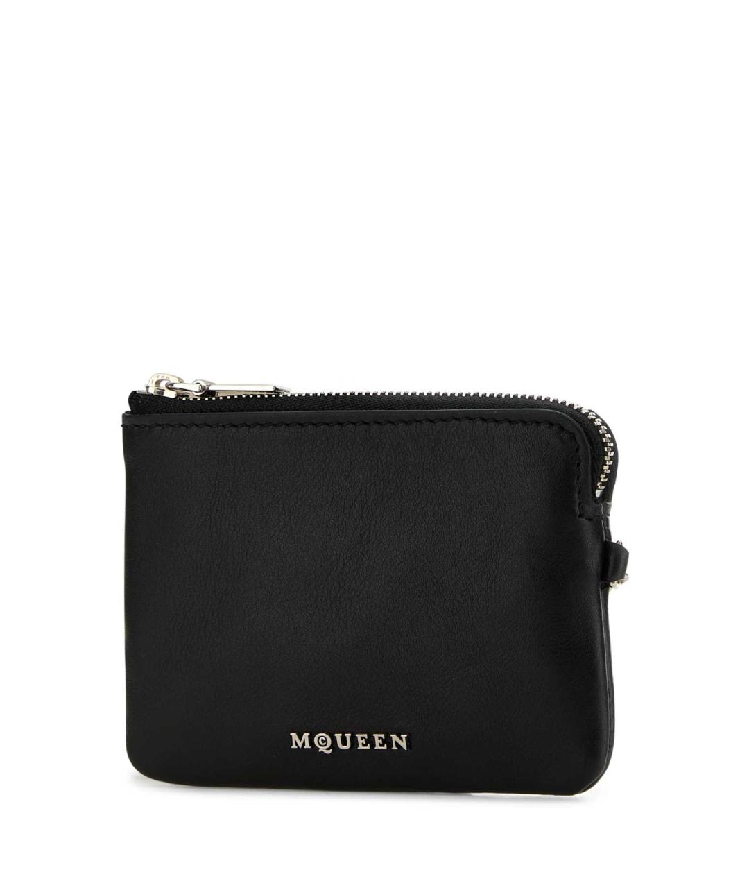 ALEXANDER MCQUEEN Черный кожаный кардхолдер, фото 2