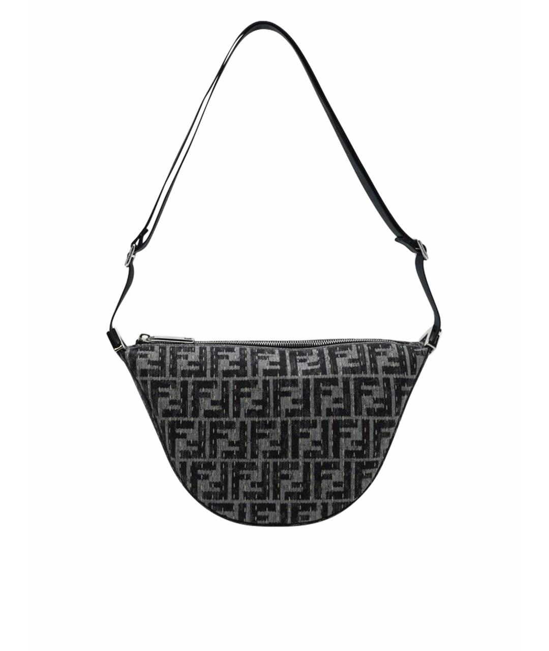 FENDI Антрацитовая сумка на плечо, фото 1