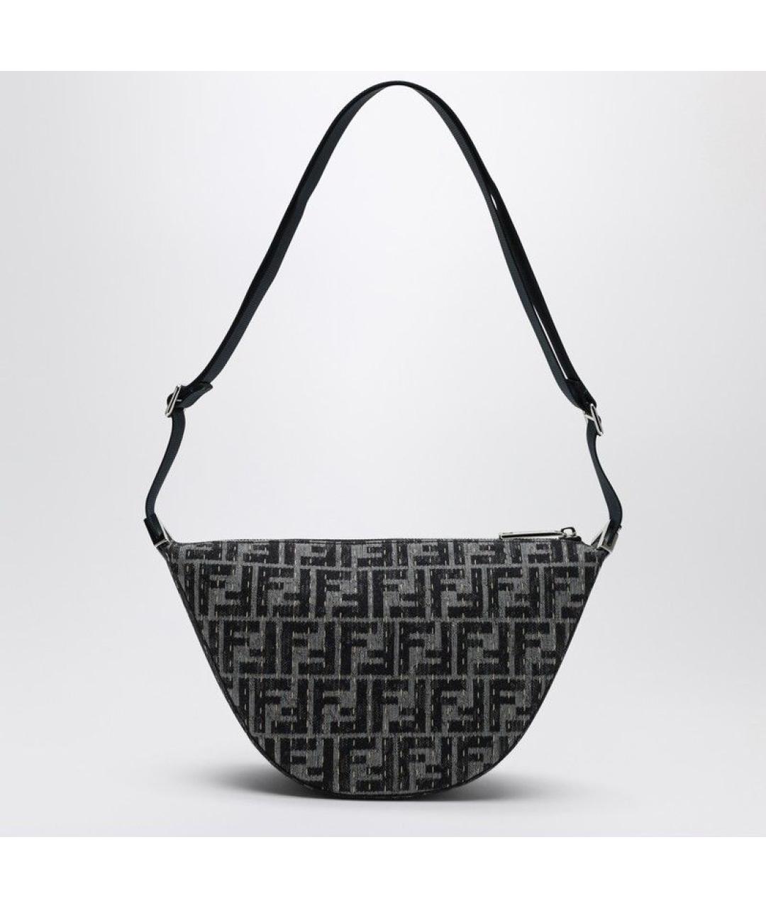 FENDI Антрацитовая сумка на плечо, фото 2