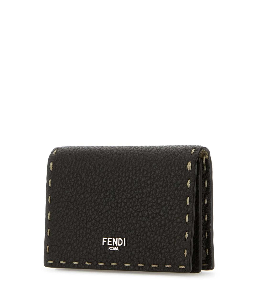 FENDI Коричневый кожаный кардхолдер, фото 2