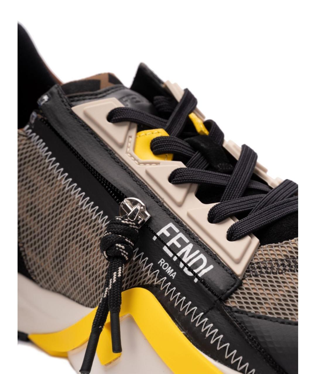 FENDI Мульти кроссовки, фото 3