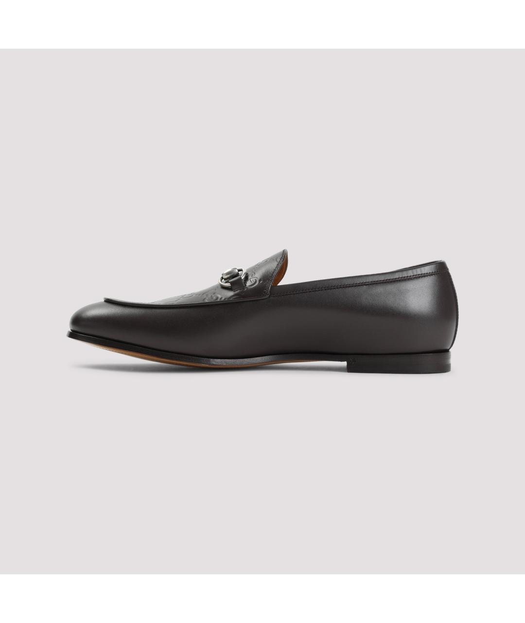 GUCCI Черные кожаные лоферы, фото 3
