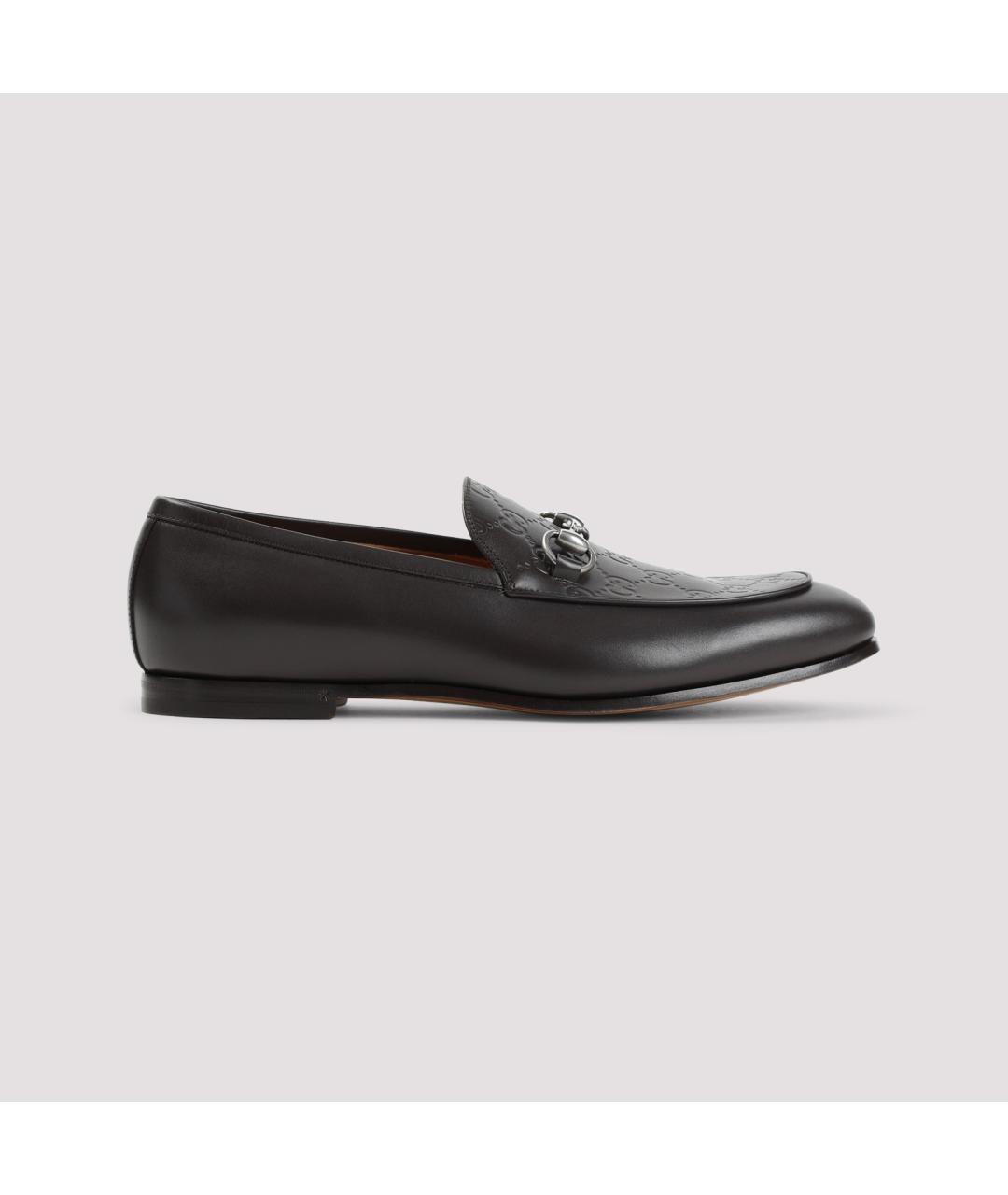 GUCCI Черные кожаные лоферы, фото 2
