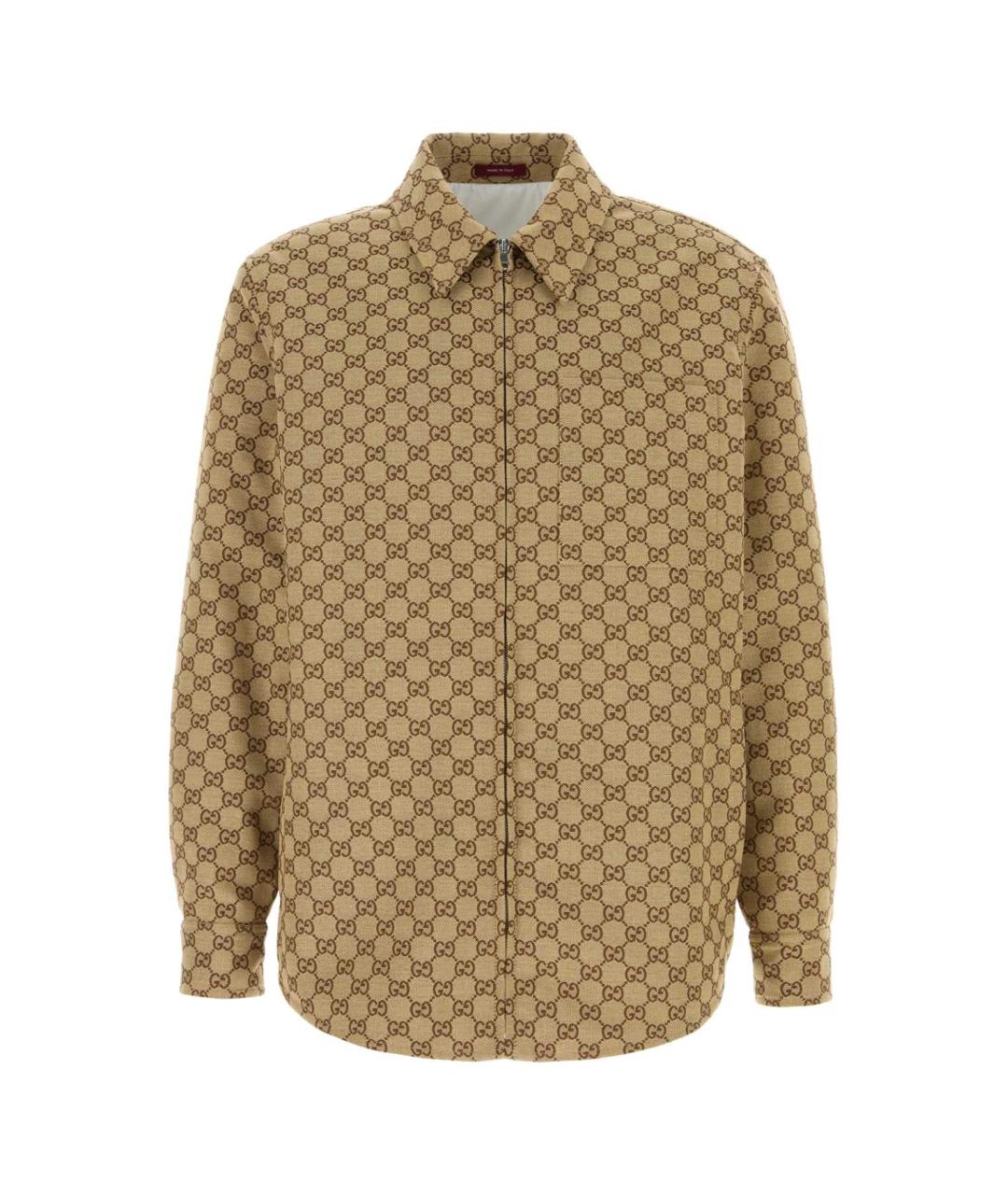 GUCCI Бежевая полиэстеровая куртка, фото 1