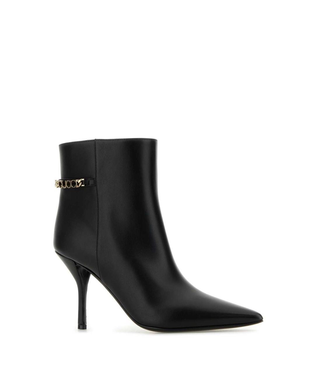 GUCCI Черные кожаные ботинки, фото 2