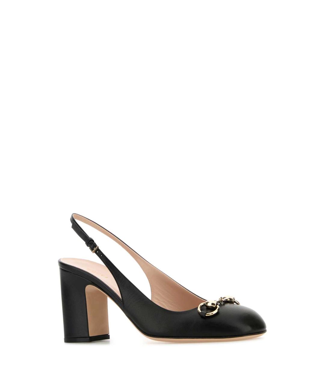 GUCCI Черные кожаные туфли, фото 2