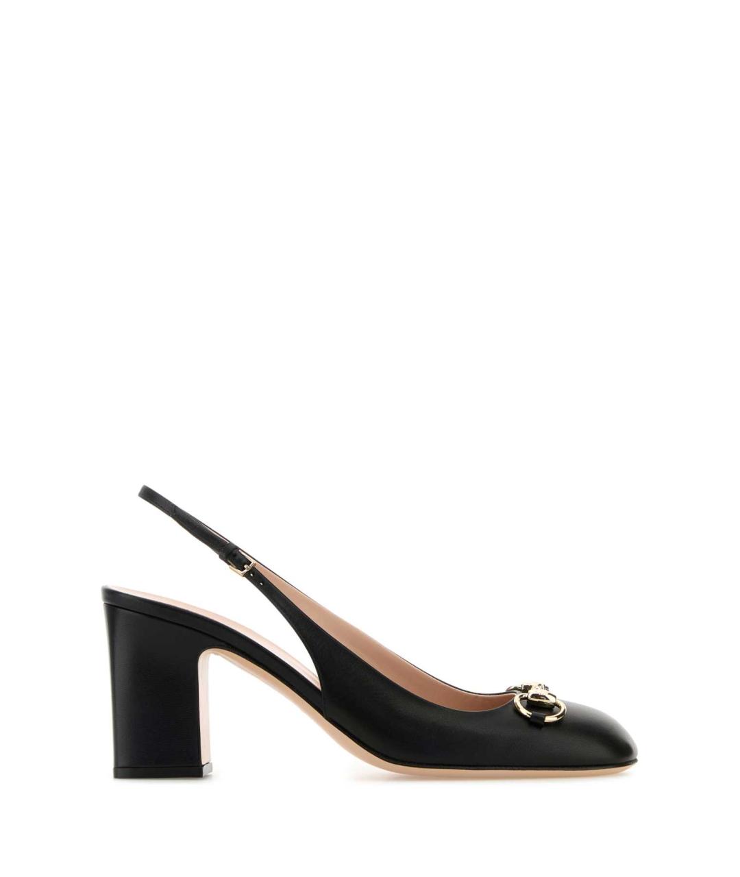 GUCCI Черные кожаные туфли, фото 1
