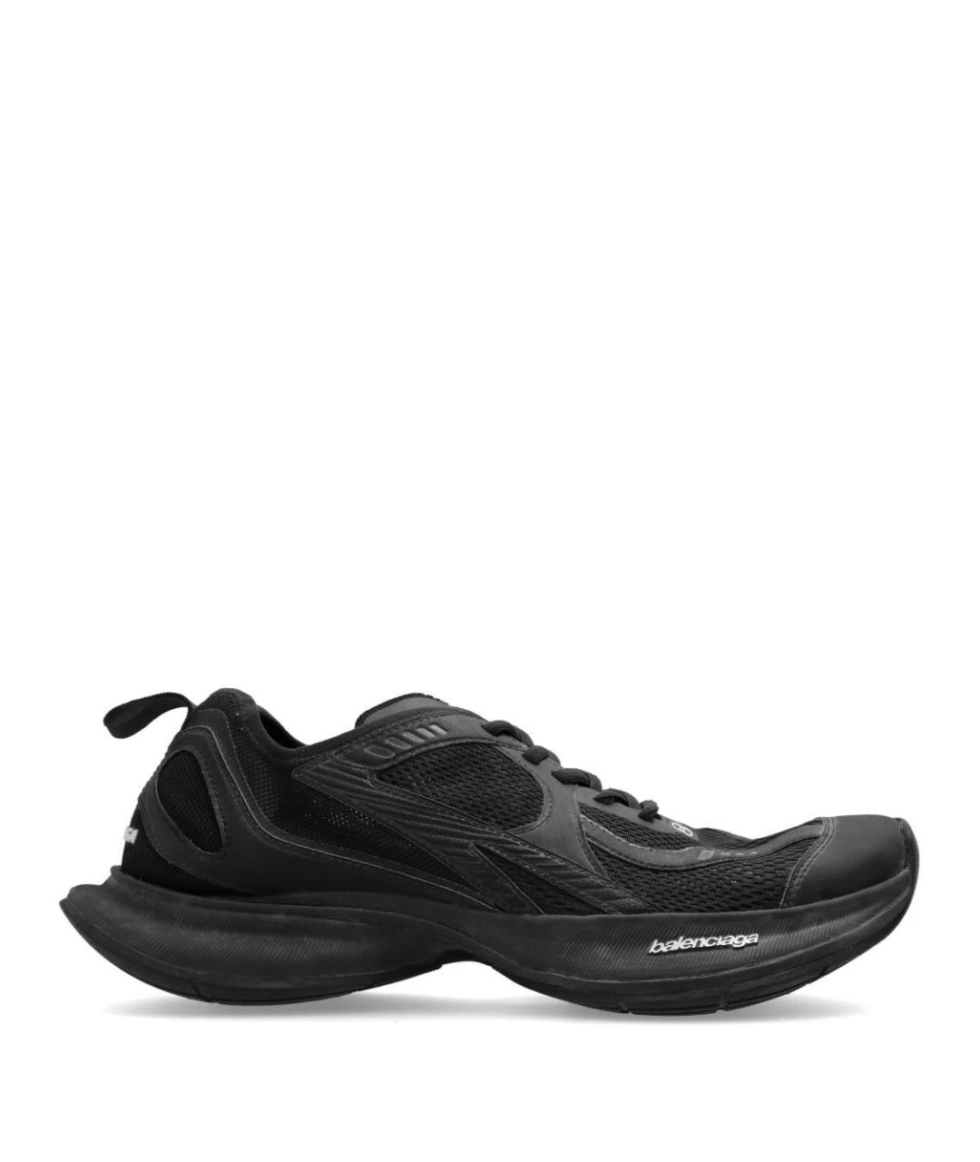 BALENCIAGA Черные синтетические низкие кроссовки / кеды, фото 1